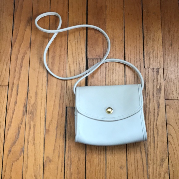 Coach Handbags - Vintage Coach White Leather Crossbody